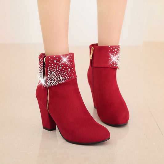RubyGleam Ankle Boots