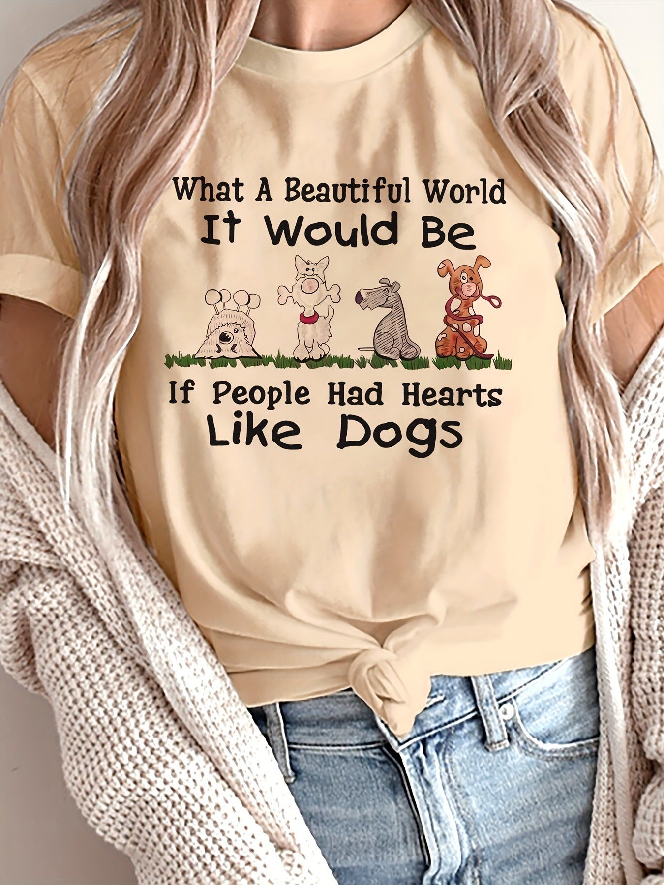 Beautiful World- Dog Lover's T-shirt