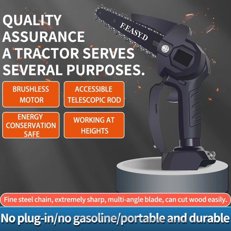 LONGROVER™ 6 INCH Cordless Chainsaw + Extension Pole