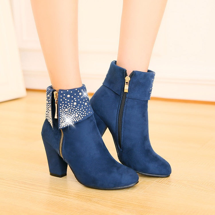 RubyGleam Ankle Boots