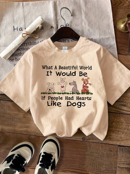 Beautiful World- Dog Lover's T-shirt