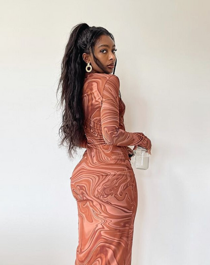 Bella long-sleeved Dress