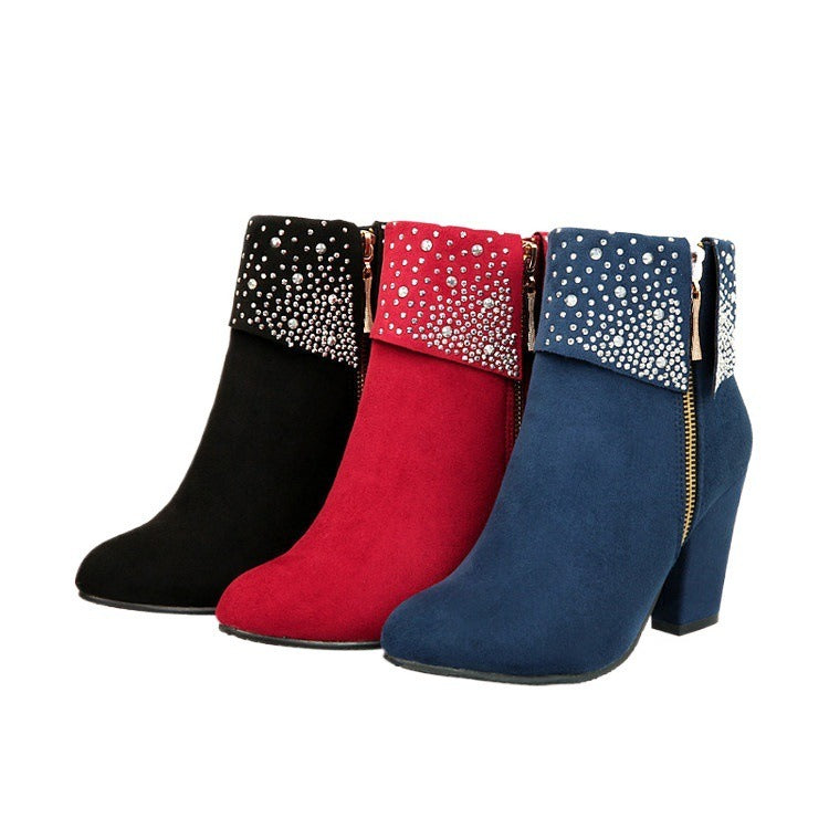 RubyGleam Ankle Boots