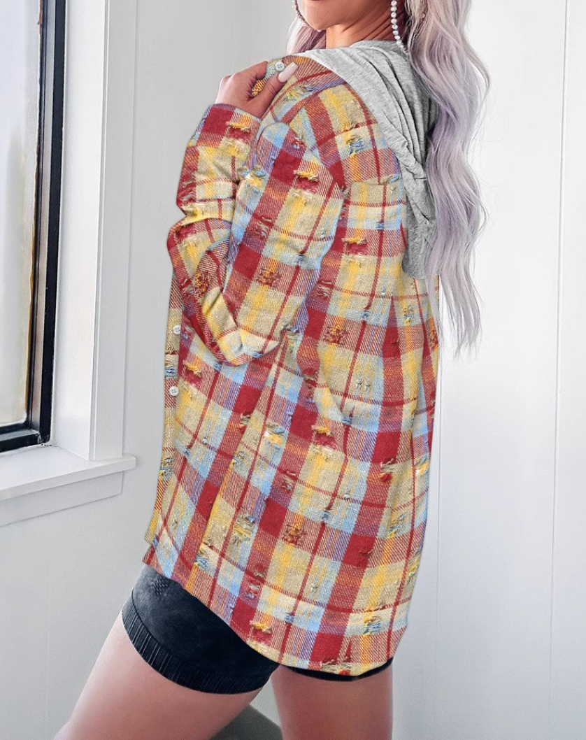 Evana Hooded Shirt