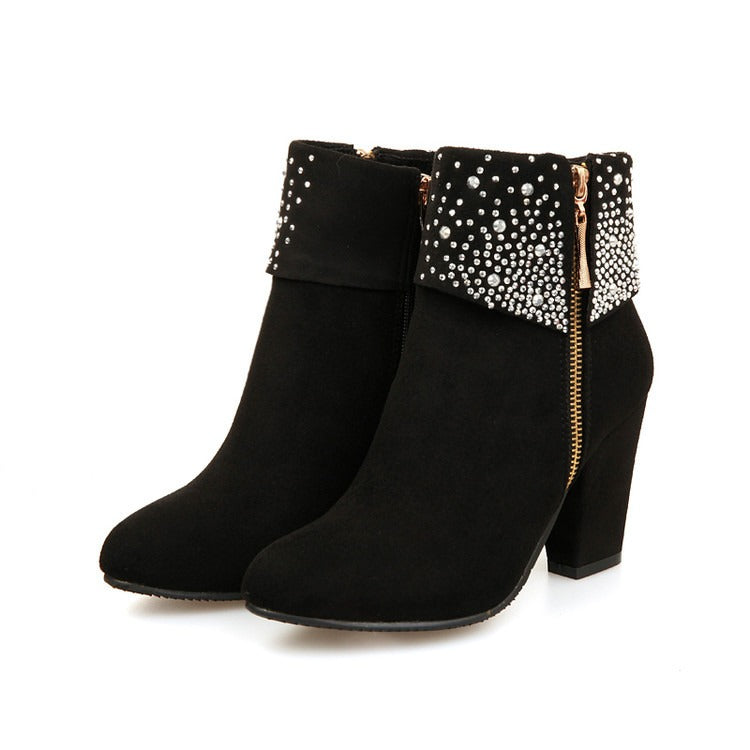 RubyGleam Ankle Boots