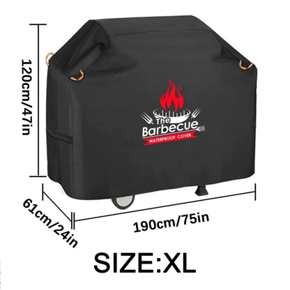420D Oxford Fabric Dust and Waterproof BBQ Cover