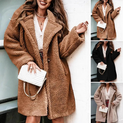 Lapel Cardigan Sweater for Women