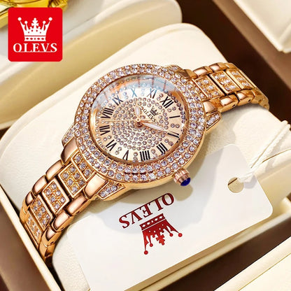 NELA OLEVS Diamond Dial Watch