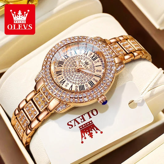 NELA OLEVS Diamond Dial Watch
