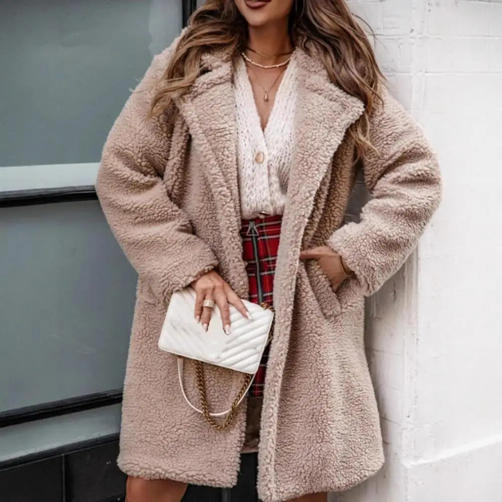 Lapel Cardigan Sweater for Women