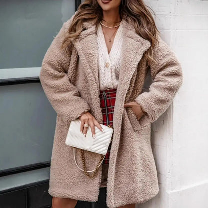 Lapel Cardigan Sweater for Women