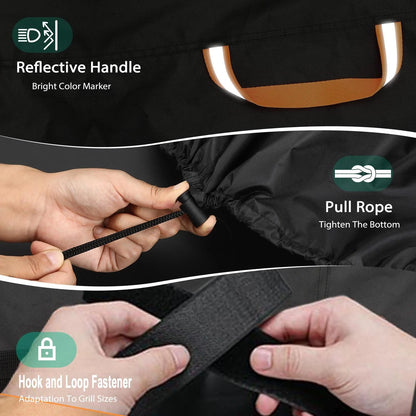 420D Oxford Fabric Dust and Waterproof BBQ Cover