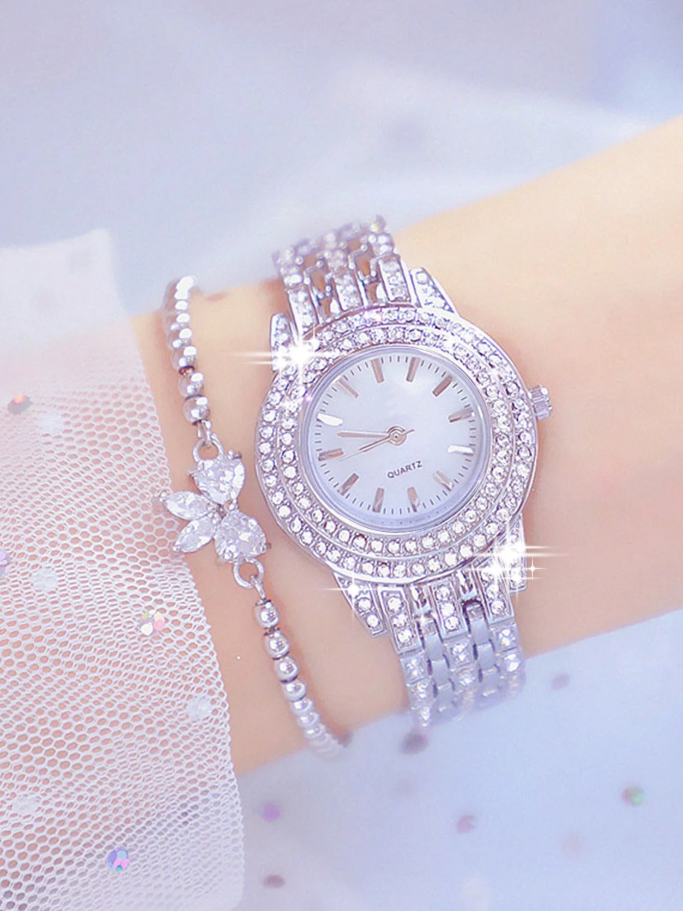 Dana Diamond Studded Watch