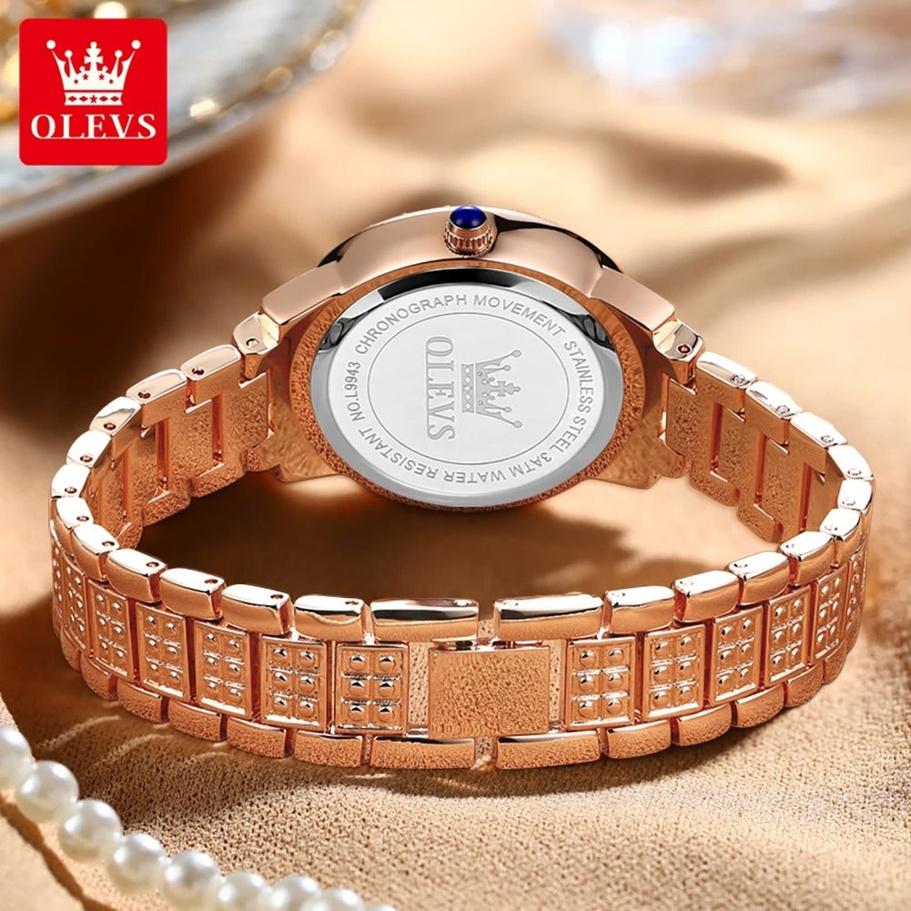NELA OLEVS Diamond Dial Watch