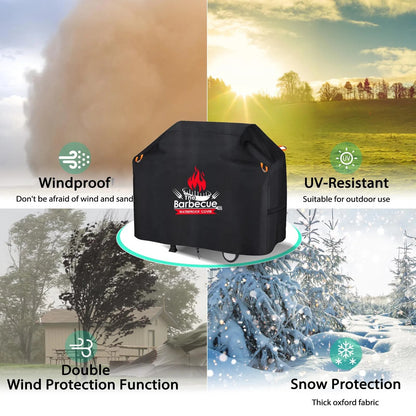 420D Oxford Fabric Dust and Waterproof BBQ Cover