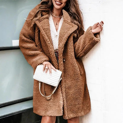 Lapel Cardigan Sweater for Women