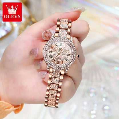 NELA OLEVS Diamond Dial Watch