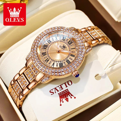 NELA OLEVS Diamond Dial Watch