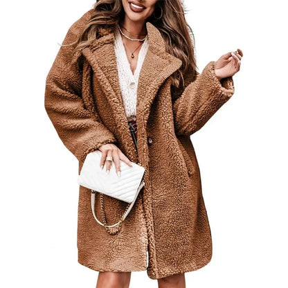 Lapel Cardigan Sweater for Women